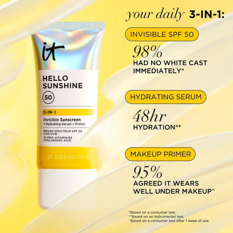 Hello Sunshine Invisible Sunscreen For Face SPF 50